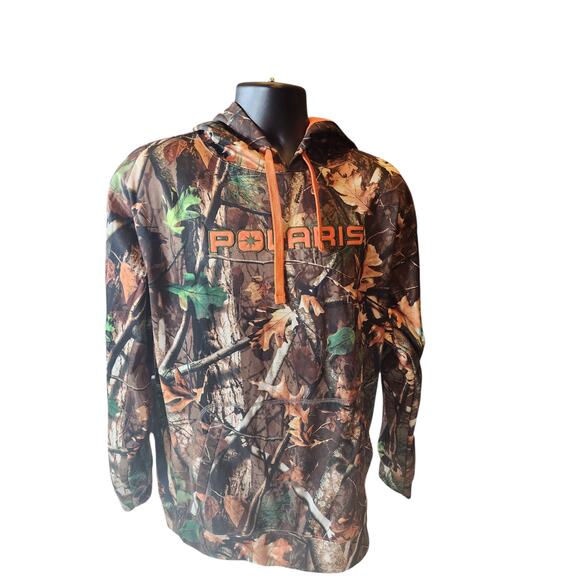 Polaris Camo Hoodie Large Pursuit Hunting Pullover Sweatshirt Fleece Gorpcore - Picture 10 of 16